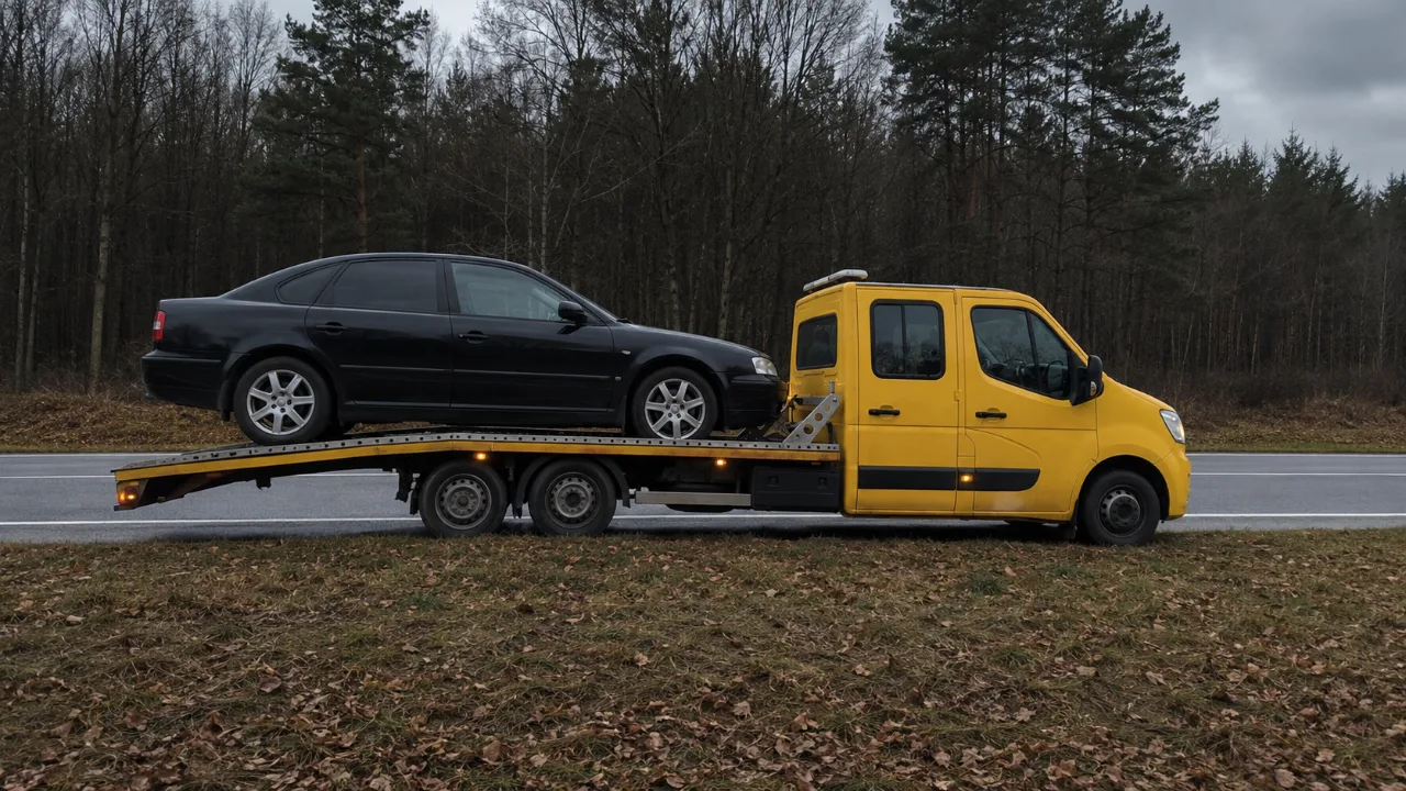 Sedan na lawecie – wymiana koła i pomoc drogowa Mysłowice