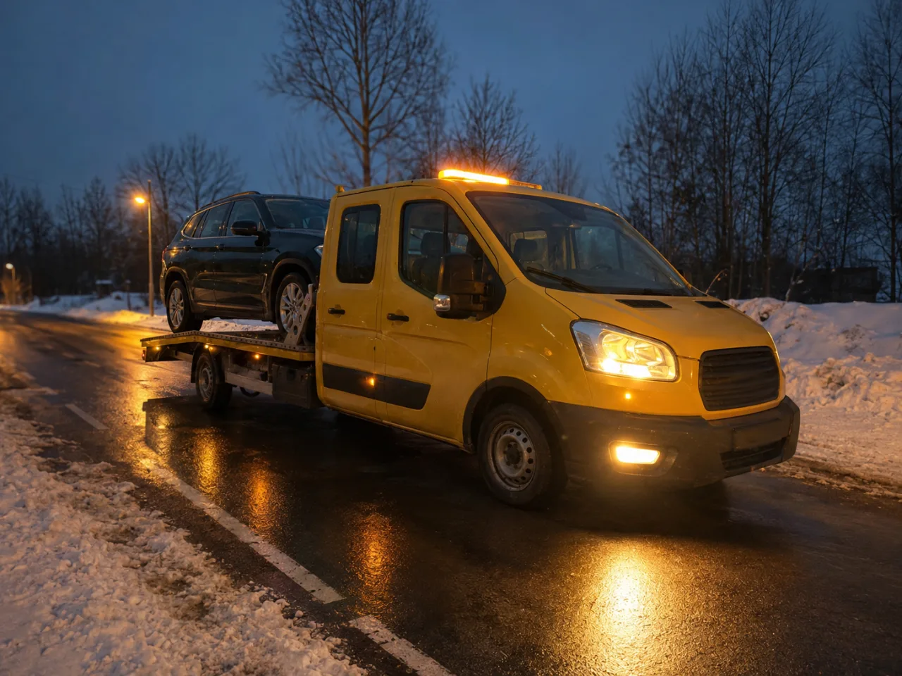 Pomoc drogowa po awarii nocą – rozruch akumulatora w Mysłowicach