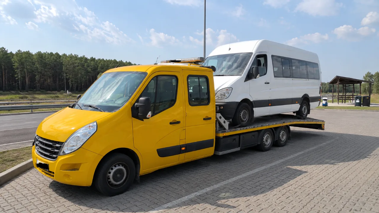 Transport minibusa na lawecie – Mysłowice
