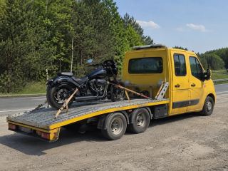 Transport motocykla na lawecie – Mysłowice